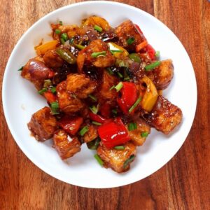 Chilli Paneer , Fried Rice