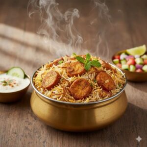 Soya Chaap Biryani