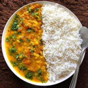 Daal Chawal (with Amul Butter)