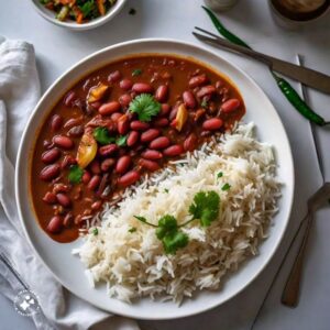 Rajma Chawal (with Amul Butter)